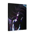 Skybound Canvas Wall Art - Surreal Angel Figure in the Clouds