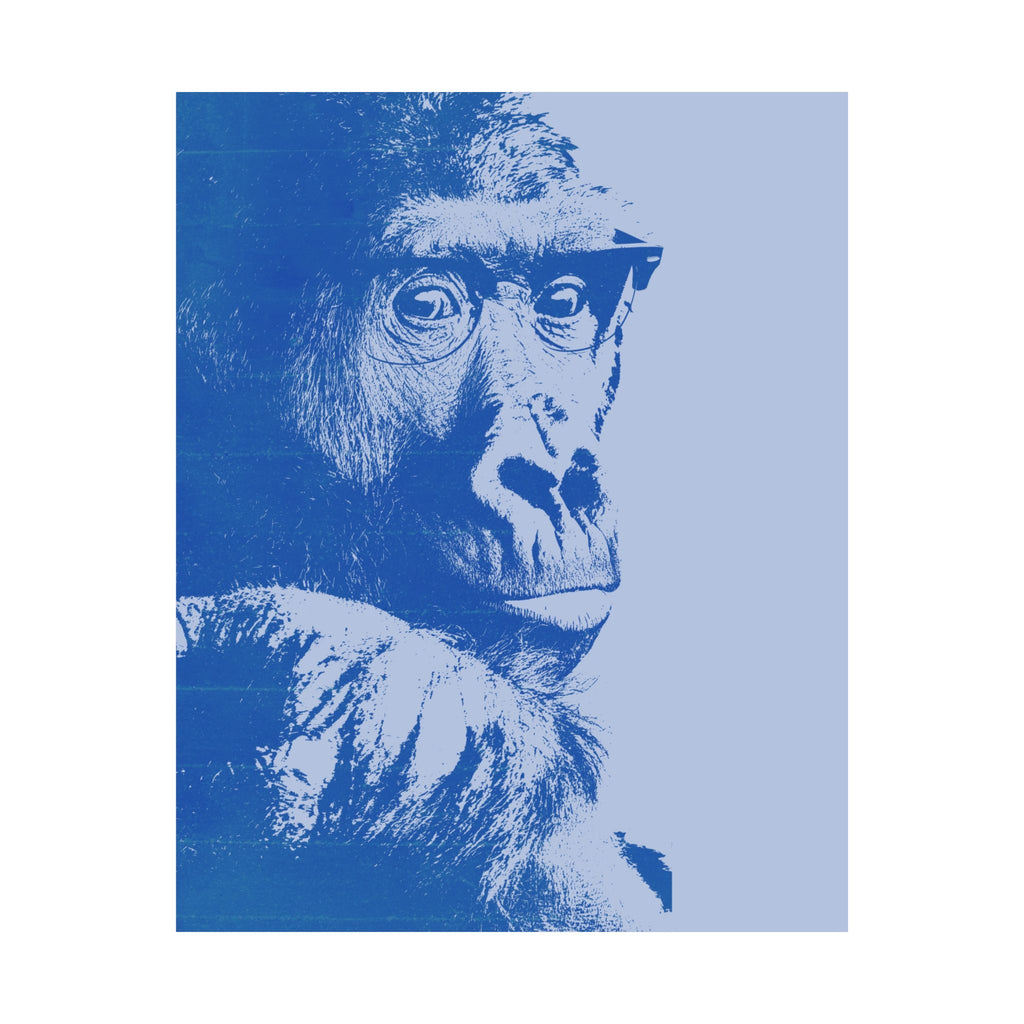 Educated Gorilla Poster - Abstract Primate Art Print