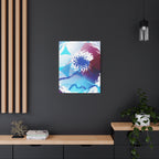 Geometry Portal Canvas Wall Art - Abstract Geometric Sci-Fi Decor