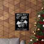 Angels Don't Get Hurt Poster - Grunge Angel Art Print