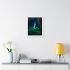Snake Bite Framed Poster - Caution-Theme Serpent Wall Art