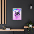 Astronaut Skeleton Skull Canvas Wall Art - Dark Space Skull Decor