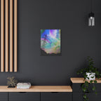 Solar Storm Canvas Wall Art - Vibrant Abstract Nebula Decor