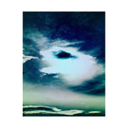 Sunset Space Mountains Matte Poster Print