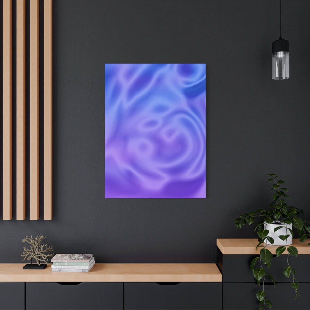 Liquid Metal Mist Pink Canvas Wall Art - Modern Textured Abstract Decor