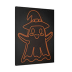 Cute Ghost Canvas Wall Art - Halloween Kids Room Decor