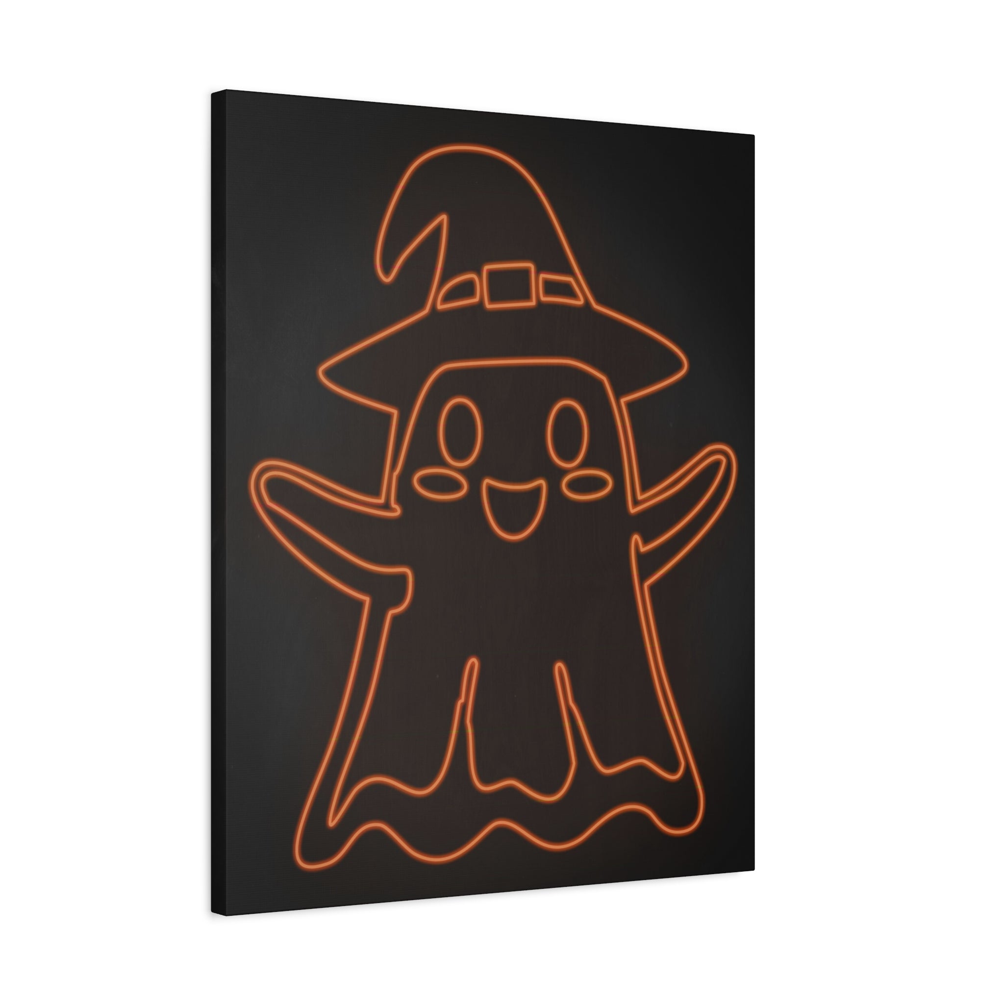 Cute Ghost Canvas Wall Art - Halloween Kids Room Decor