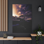 Baby Winged Dragon Canvas Wall Art - Fantasy Creature Decor