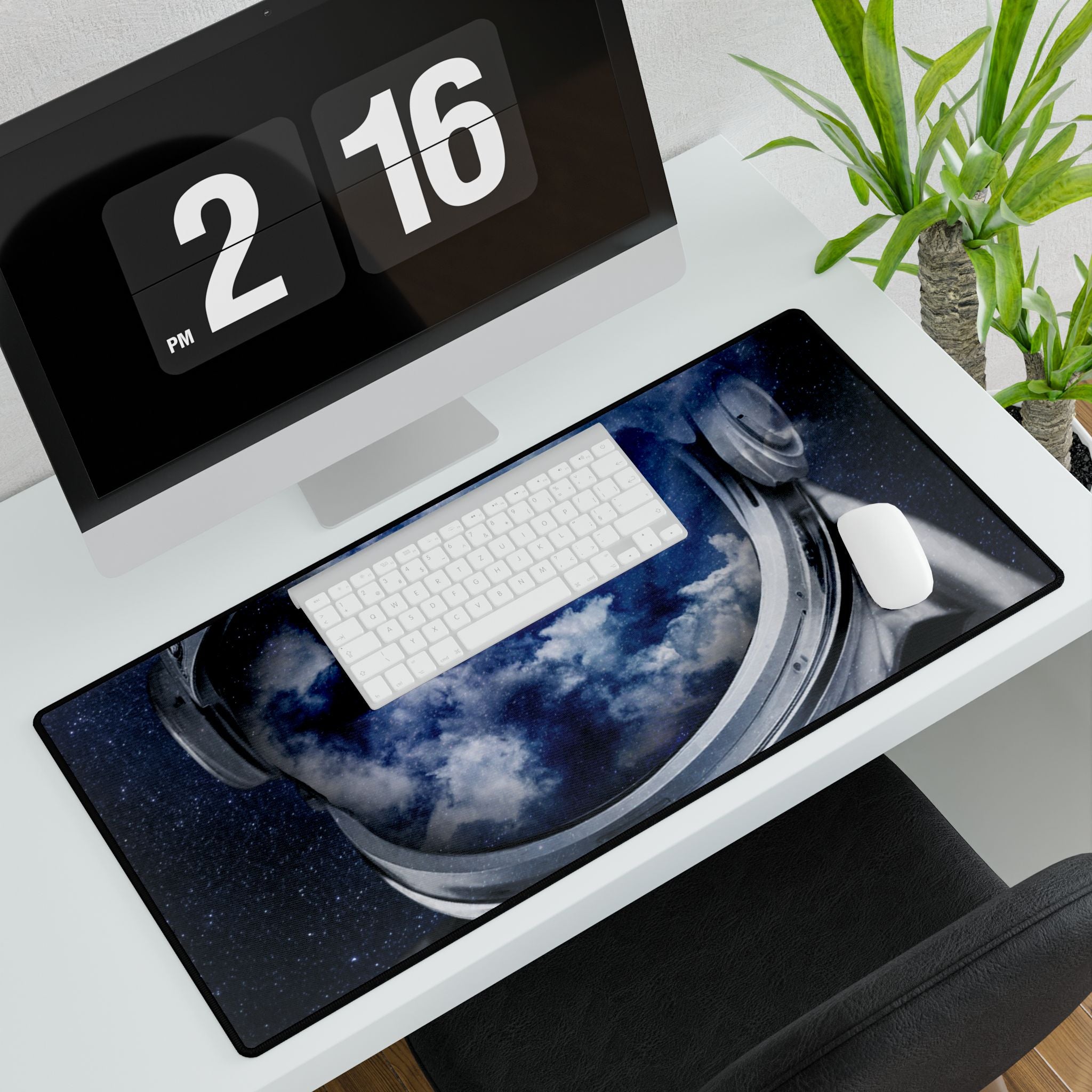 Astronaut Nebula Gaming Mouse Pad - Cosmic Space Desk Mat