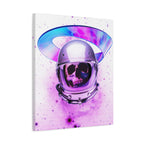Astronaut Skeleton Skull Canvas Wall Art - Dark Space Skull Decor