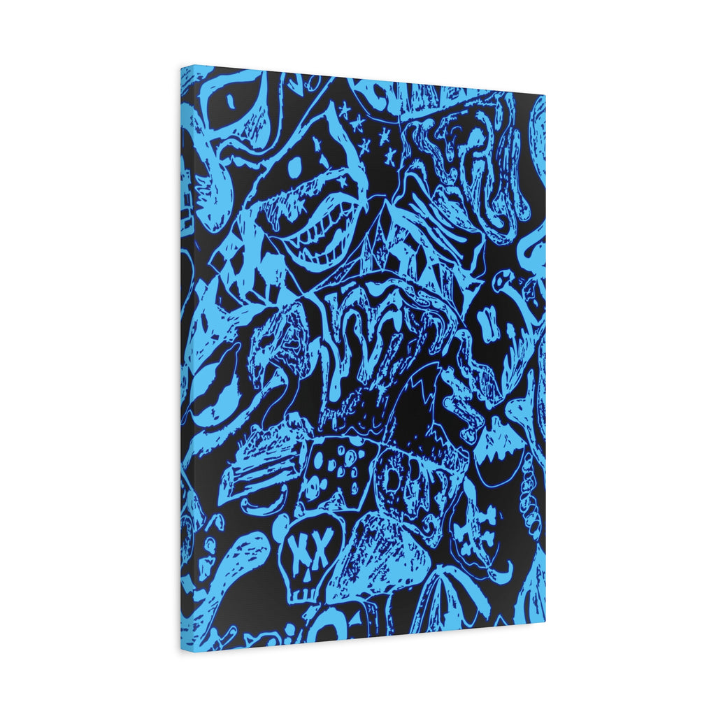 Doodles of a Lost Mind Canvas Art - Psychedelic Abstract Mindscape