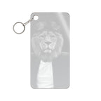 Lion in a Suit Keychain - Quirky Animal Acrylic Charm