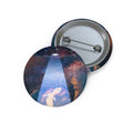Space Lizards Pin - Lizard Ufo Art Button