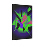 90s Paranoia Canvas Wall Art - Grunge Glitch Trippy Decor