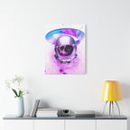 Astronaut Skeleton Skull Canvas Wall Art - Dark Space Skull Decor
