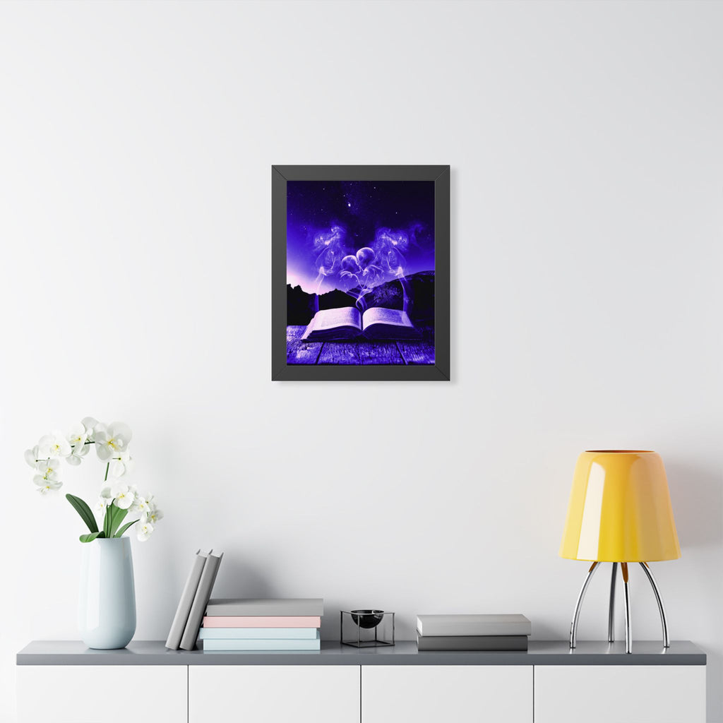 Magic Book Love Spell Framed Poster - Witchy Fantasy Wall Art
