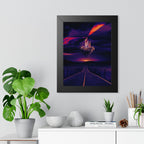 Stunning Abandoned Desert City Framed Vertical Poster - Premium Matte Art for Home Decor