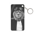 Lion in a Suit Keychain - Quirky Animal Acrylic Charm