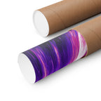 Purple Pink Wormhole Poster Print - Cosmic Vortex Art