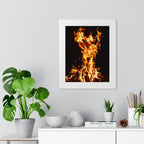 Phoenix Fire Framed Poster - Mythical Fire Bird Wall Art