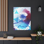 Geometry Portal Canvas Wall Art - Abstract Geometric Sci-Fi Decor
