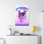 Astronaut Skeleton Skull Canvas Wall Art - Dark Space Skull Decor
