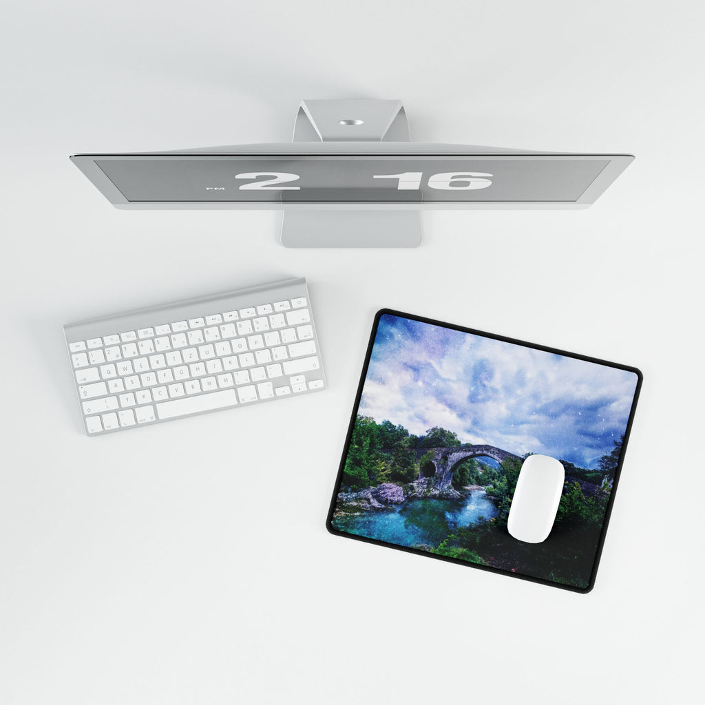 Enchanted Forest Mouse Pad - Fantasy Landscape Desk Mat