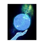 Solar Hand Poster - Abstract Spiritual Cosmic Art Print