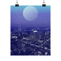 Nashville Skyline Poster - Aerial Sunset Cityscape Art Print