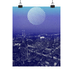 Nashville Skyline Poster - Aerial Sunset Cityscape Art Print