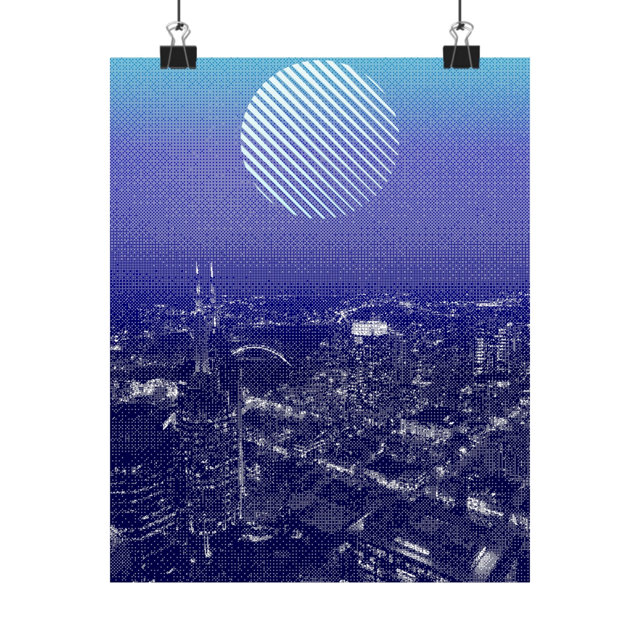 Nashville Skyline Poster - Aerial Sunset Cityscape Art Print