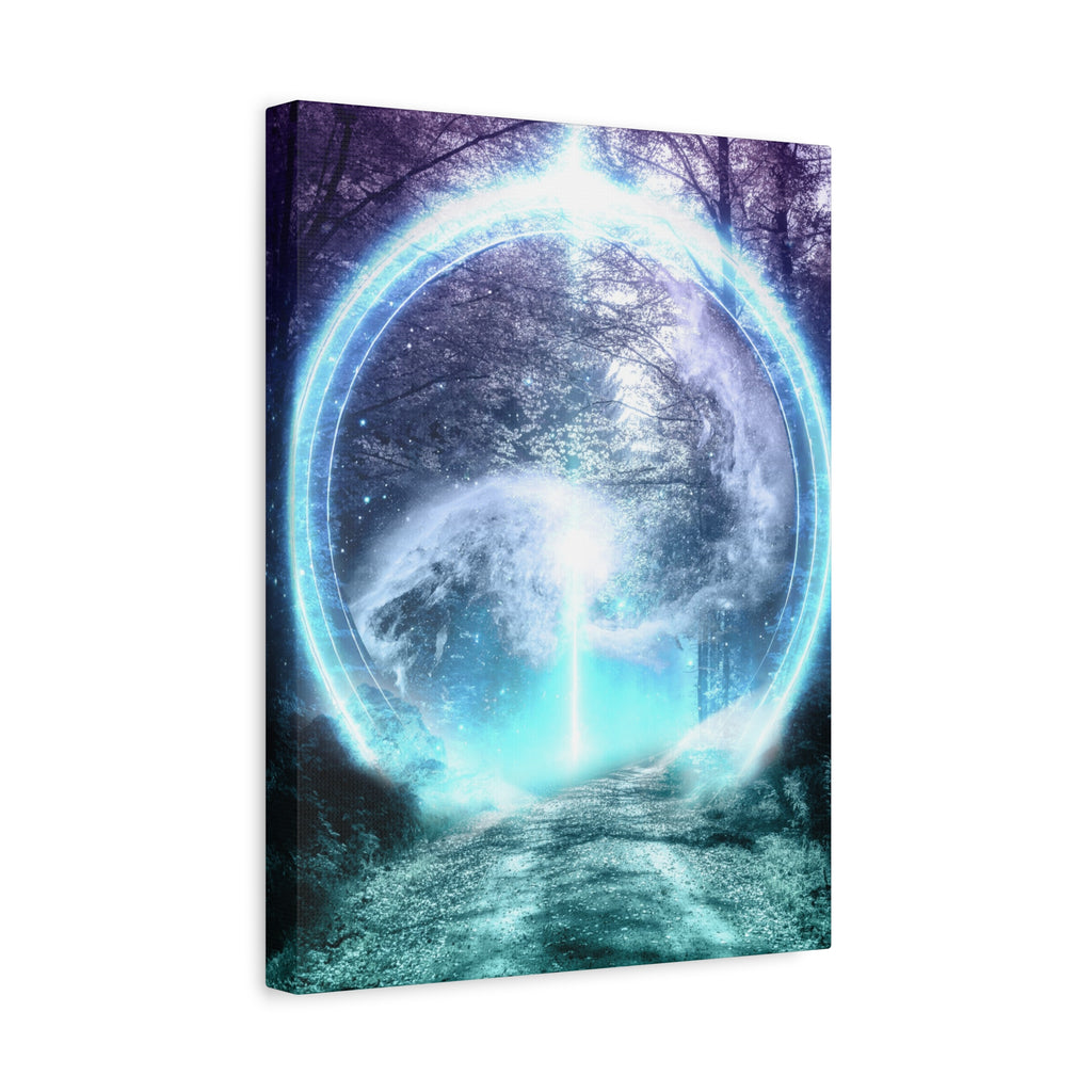 Lost Forest Magic Portal Canvas Wall Art - Mystical Fantasy Forest Decor