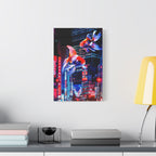 Japanese City Punk FX.2 Canvas Wall Art - Neon Japan Cyberpunk Street
