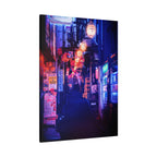 Japanese City Punk FX Canvas Wall Art - Cyberpunk Street Decor