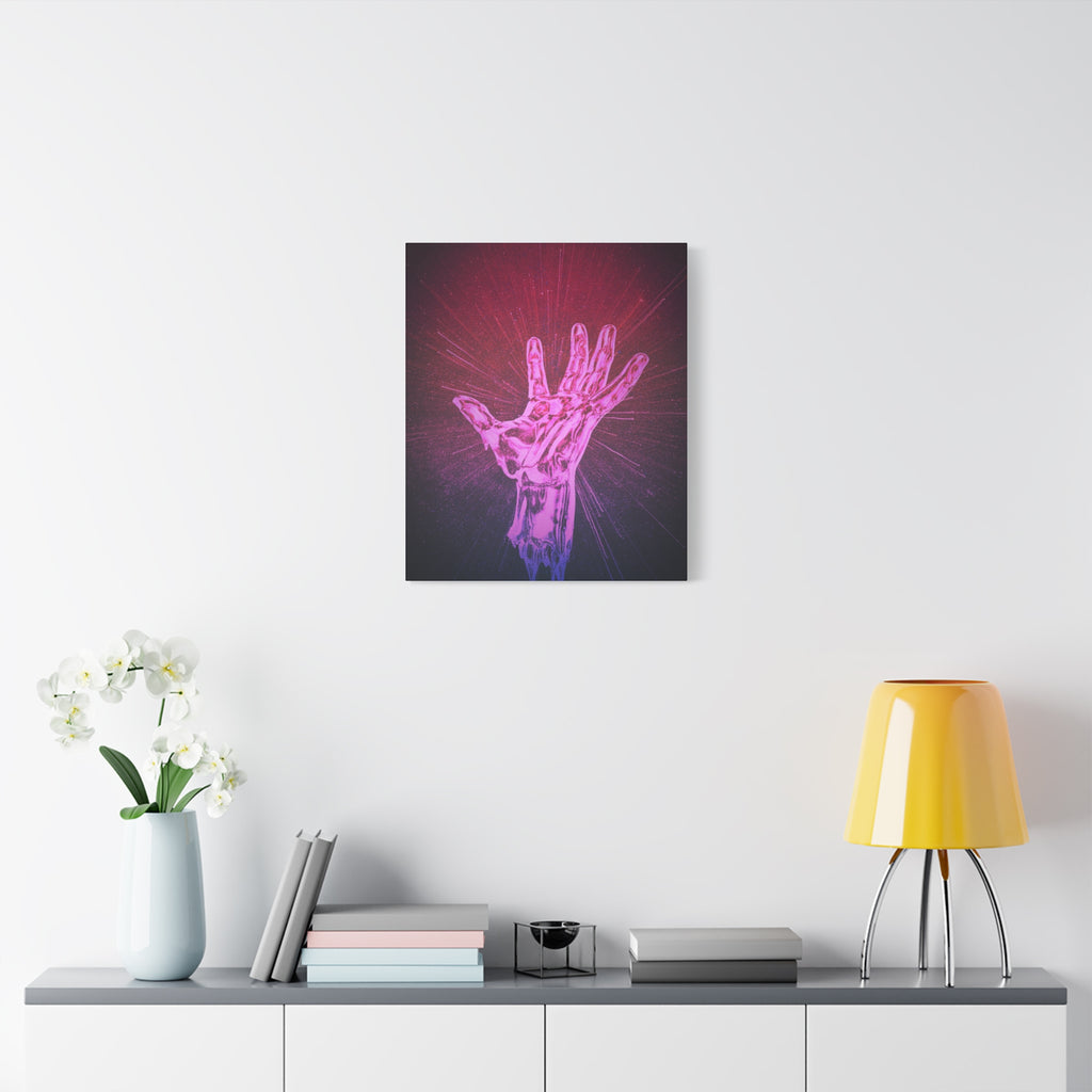 Hand of the Stars Canvas Wall Art - Celestial Cosmic Fantasy Decor