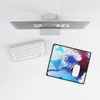 Geometry Portal Mouse Pad - Abstract Sci-Fi Desk Mat