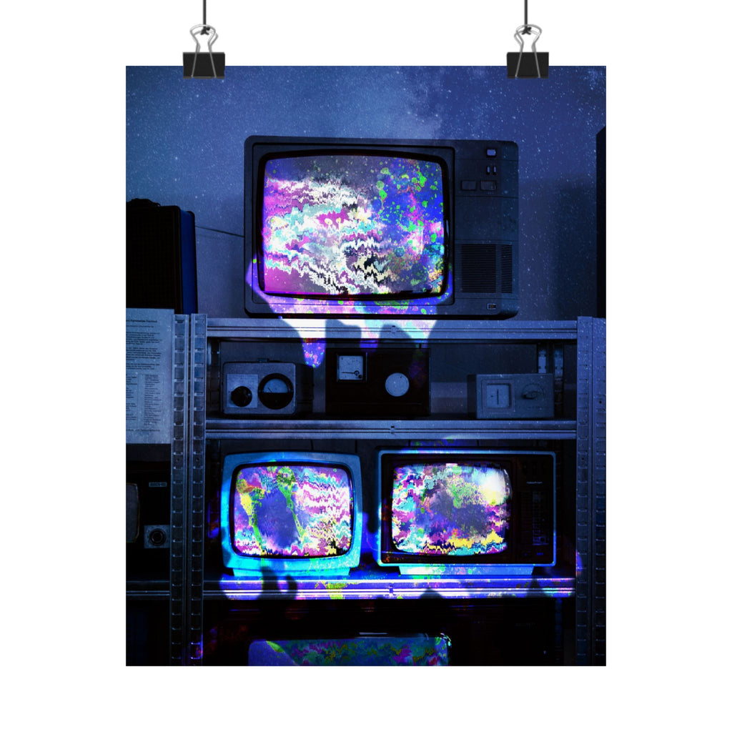 Digital Escape Poster - Abstract Tech Art Print