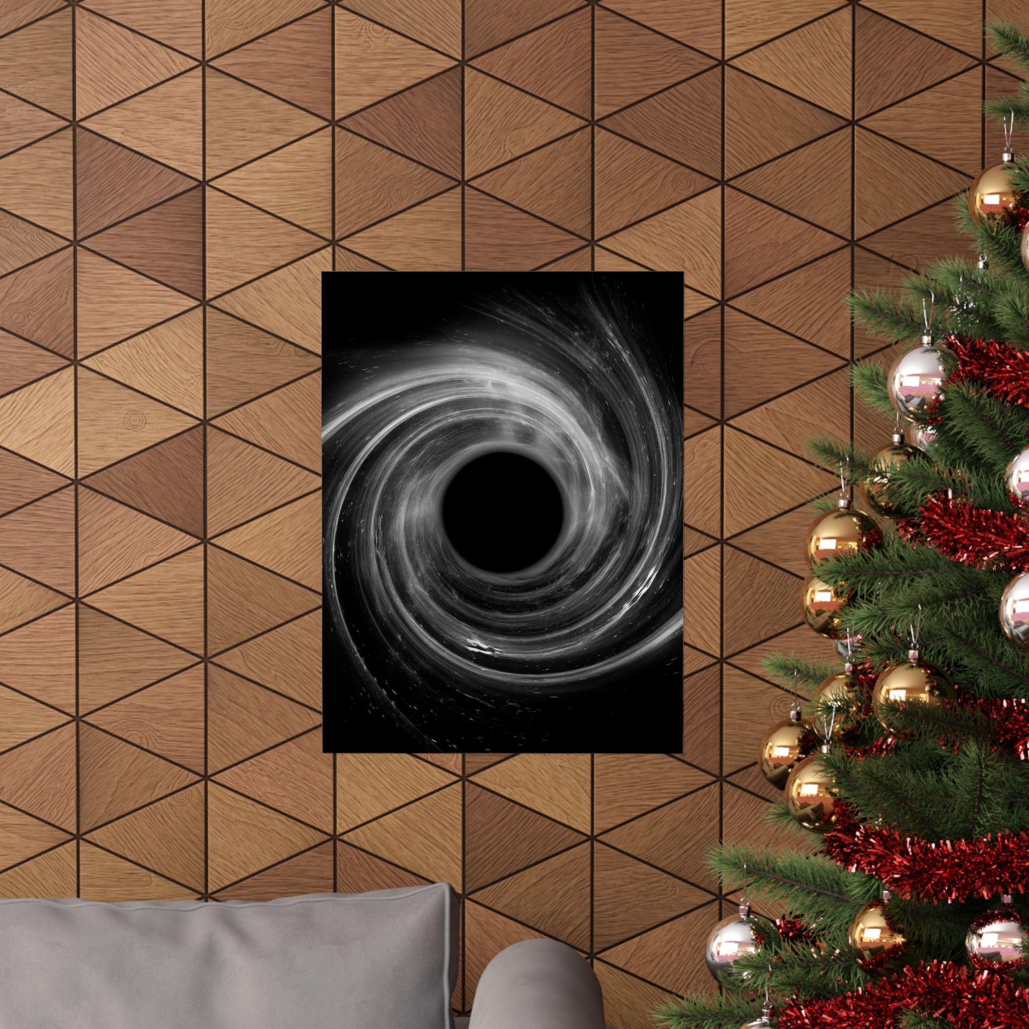 Black Hole Poster Print - Cosmic Deep Space Art
