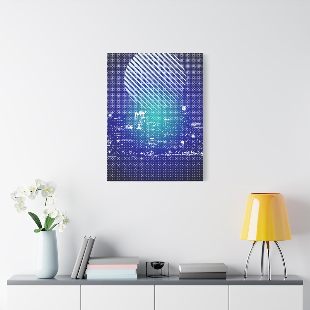 Chicago Skyline Watercolor Canvas Wall Art - Windy City Decor
