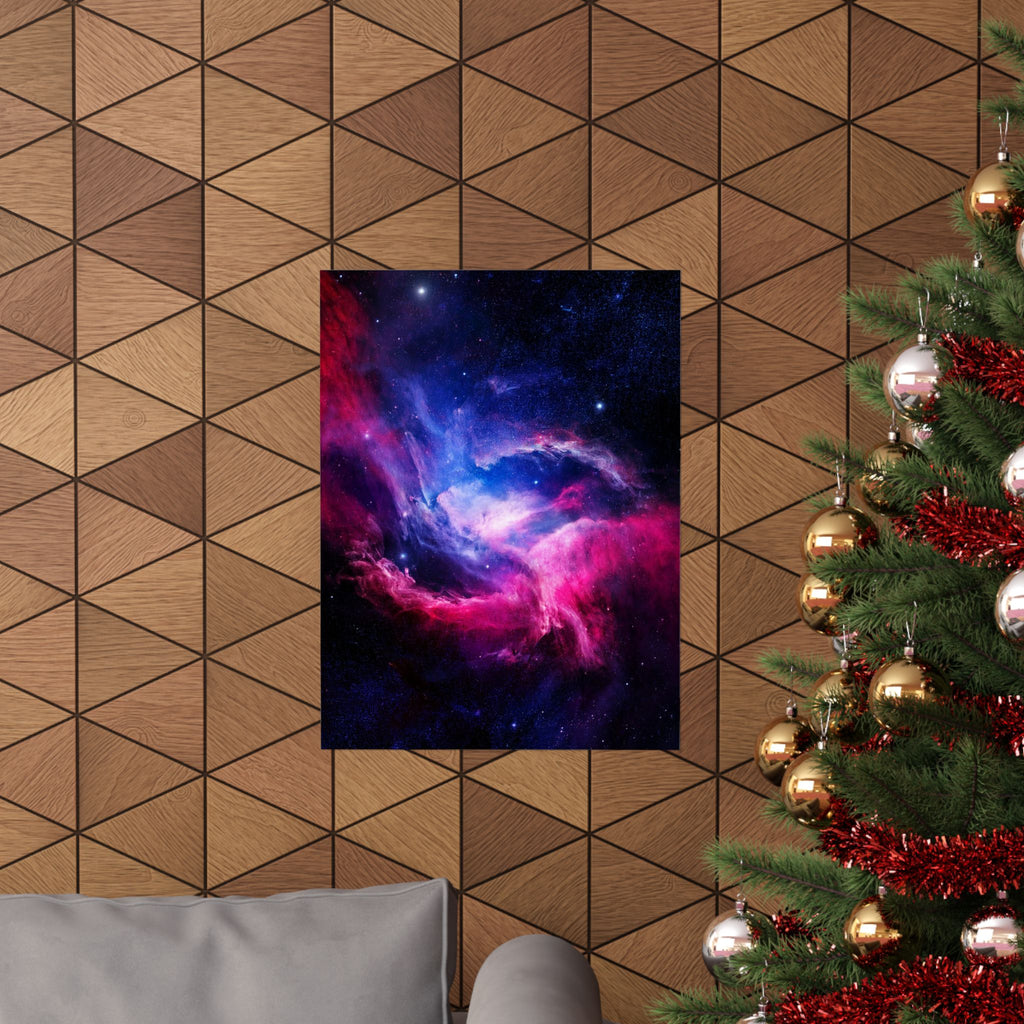 Light Nebula Poster Print - Cosmic Cloud Space Art