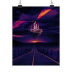 Abandoned Desert City Poster - Dystopian Sci-Fi Art Print