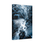 Frozen Forest Canvas Wall Art - Winter Wonderland Nature Decor