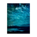 Serene Blue Sunrise Poster - Calm Lake Landscape Art Print