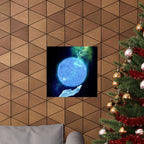 Solar Hand Poster - Abstract Spiritual Cosmic Art Print