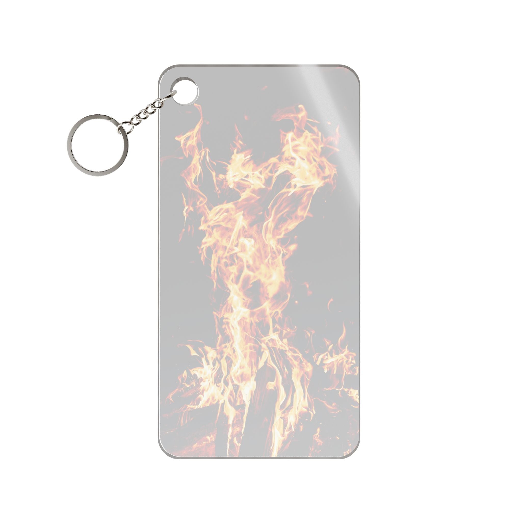 Phoenix Fire Keychain - Mythical Bird Acrylic Charm