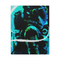 Grunge Space Man Canvas Art - Urban Graffiti Astronaut Decor