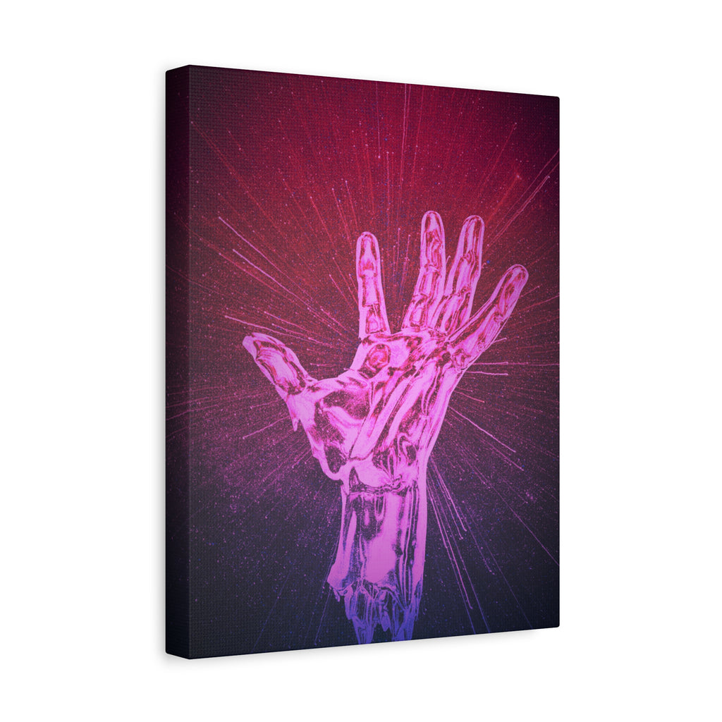Hand of the Stars Galaxy Canvas Art - Mystical Astrology Wall Decor