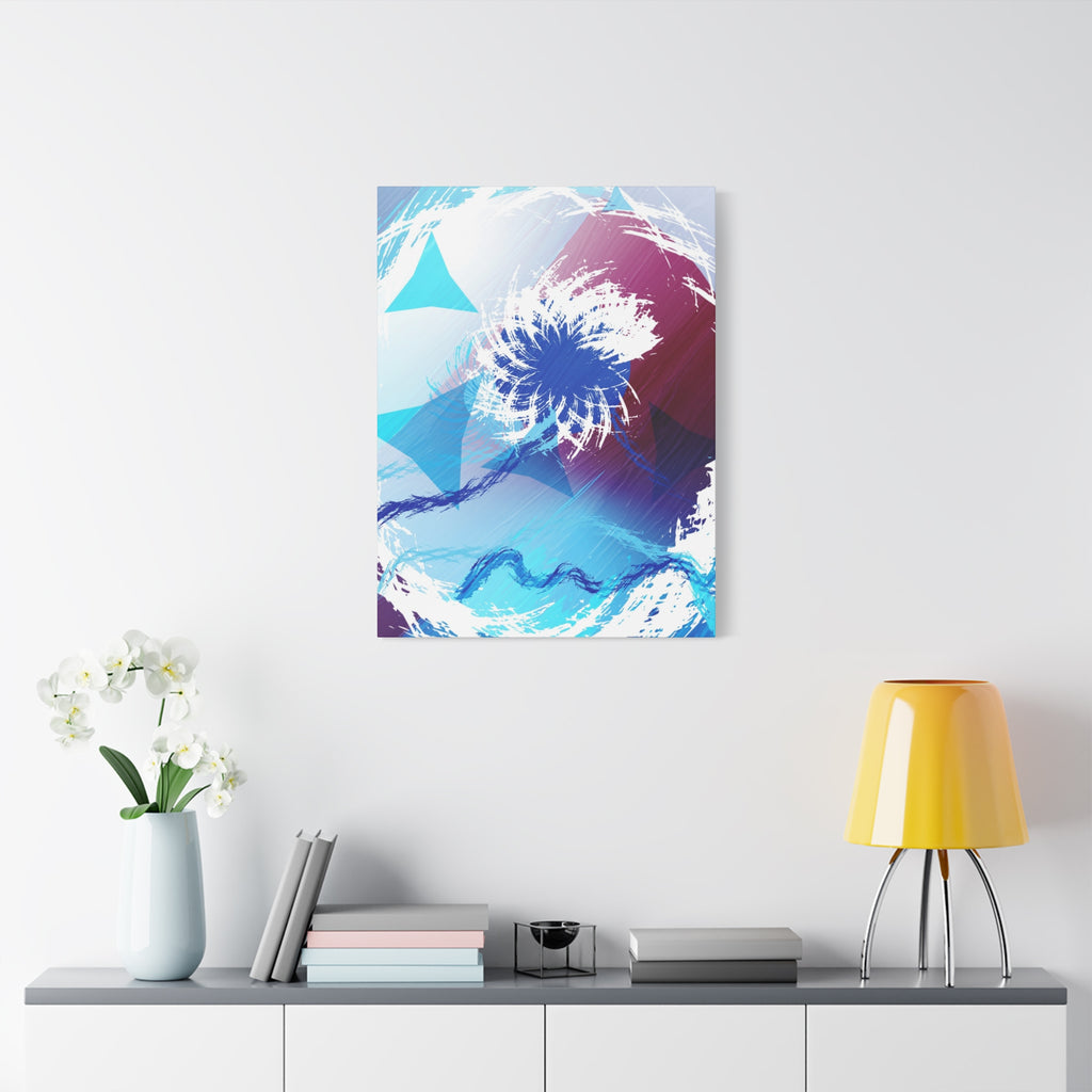Geometry Portal Canvas Wall Art - Abstract Geometric Sci-Fi Decor