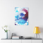Geometry Portal Canvas Wall Art - Abstract Geometric Sci-Fi Decor