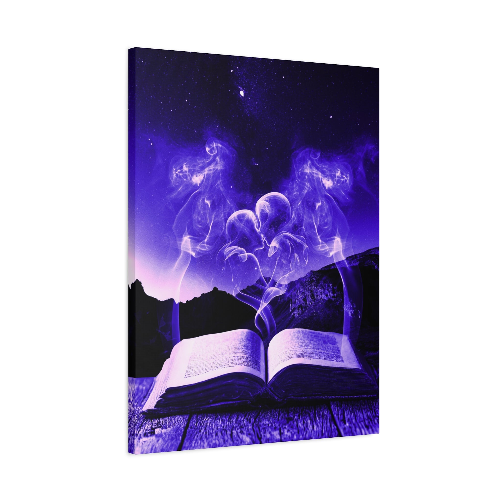 Magic Book Love Spell Canvas Wall Art - Witchy Fantasy Decor